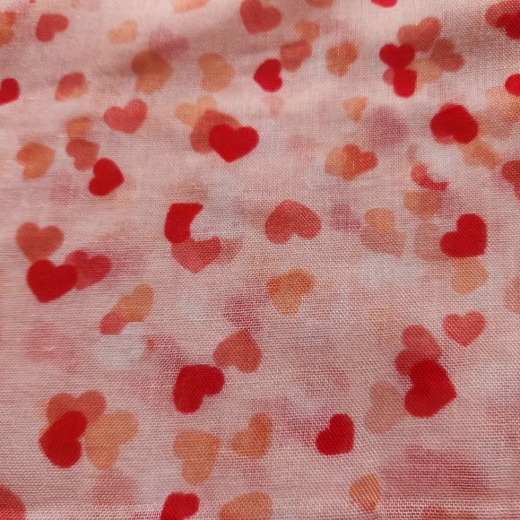 NEW Pink scarf with hearts - Picture 3 of 5